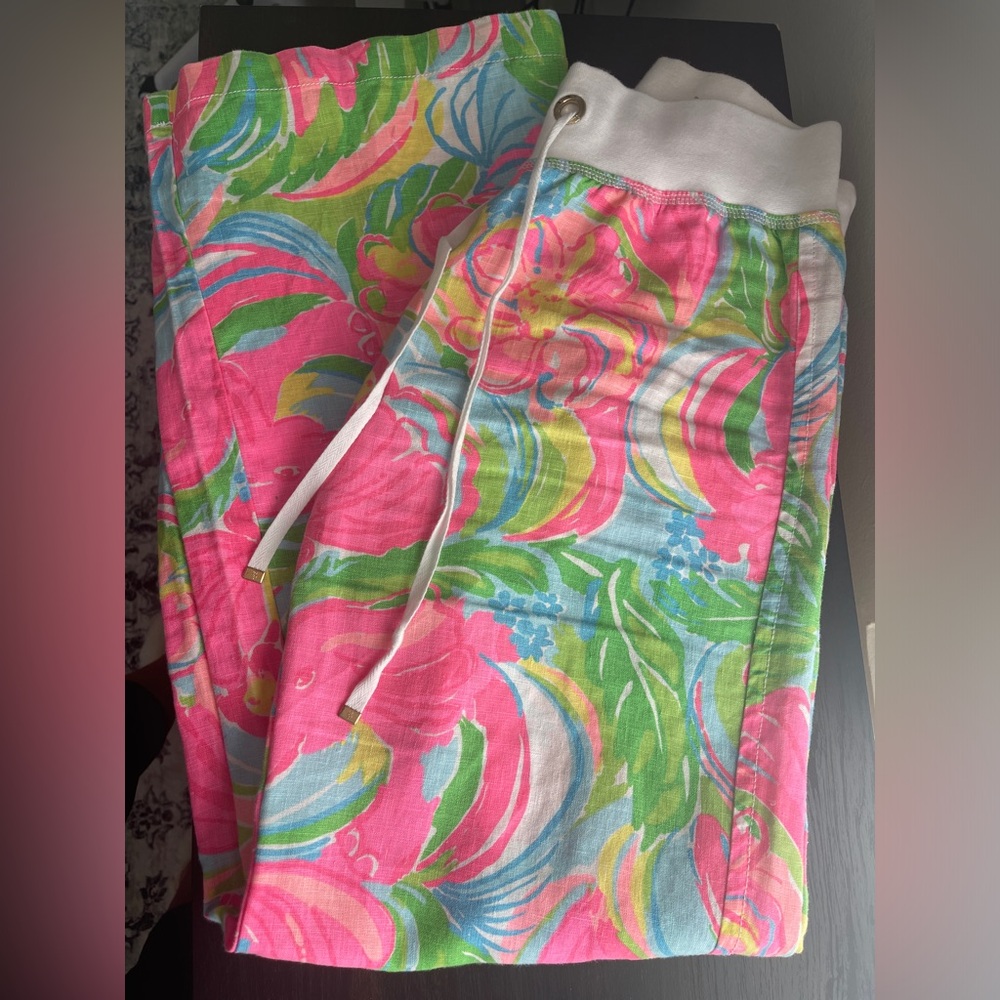 Lilly Pulitzer Linen Beach Pants (M)